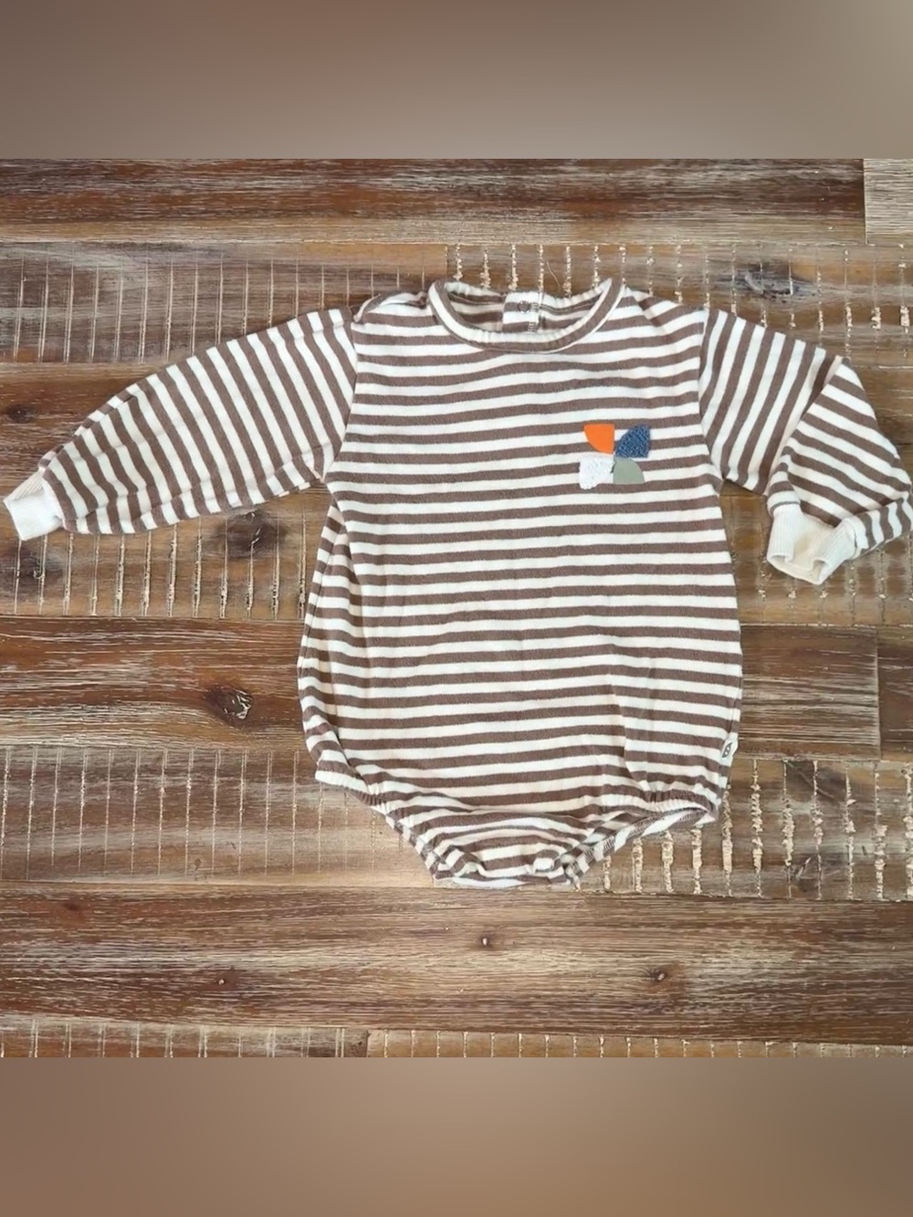 Easy Peasy organic cotton sweater bubble romper playsuit onesie 18m